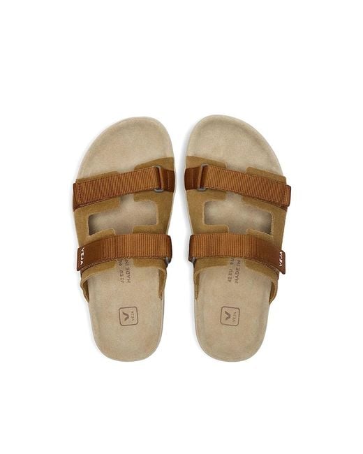 Veja Brown Arpoador Flat Sandals for men