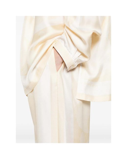 Carven White Patterned Trousers