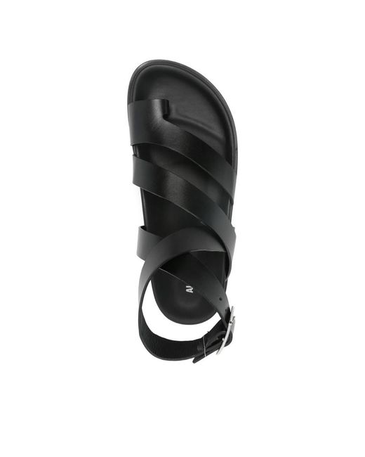 Alohas Black Tide Toe Strap Sandals
