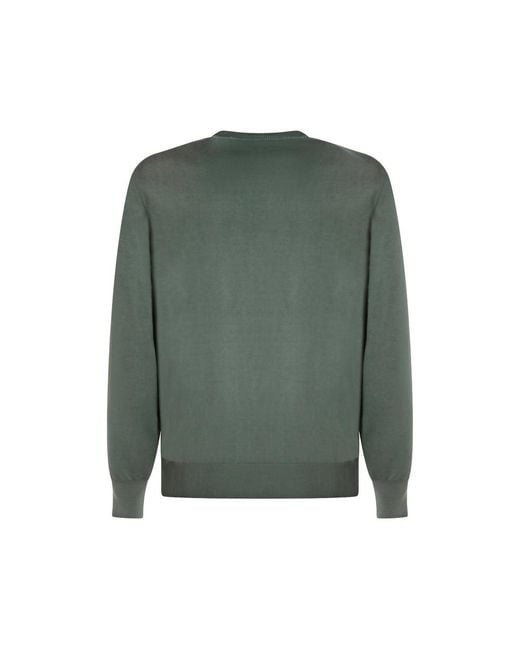 Altea Green Ribbed Sweater for men
