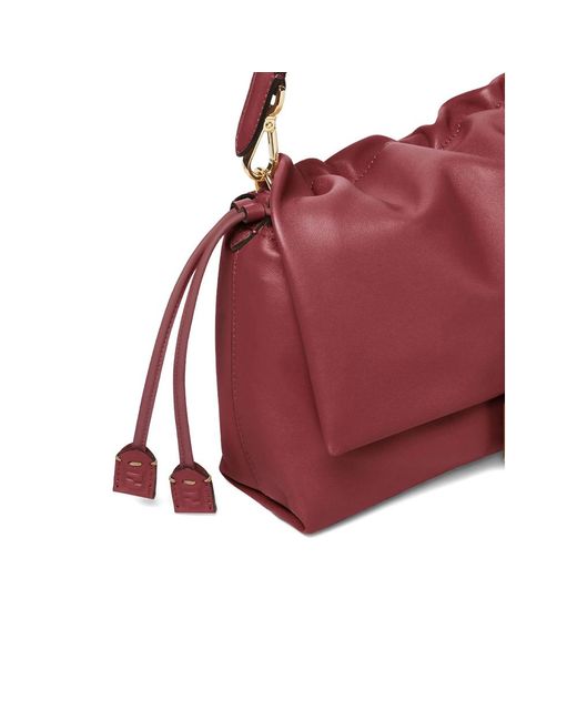 Fendi Purple Medium Mamma Baguette Ff-Buckle Tote Bag