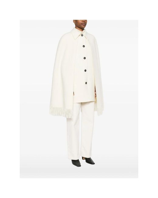 Totême White Neutrals Coats