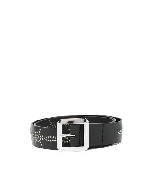 HTC Black Studded Belt for men