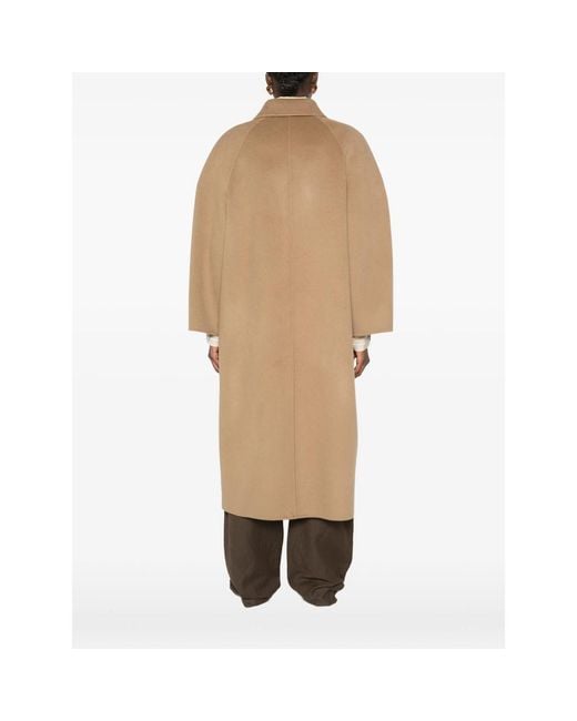 Rohe Natural Raglan-Sleeve Concealed-Fastening Coat
