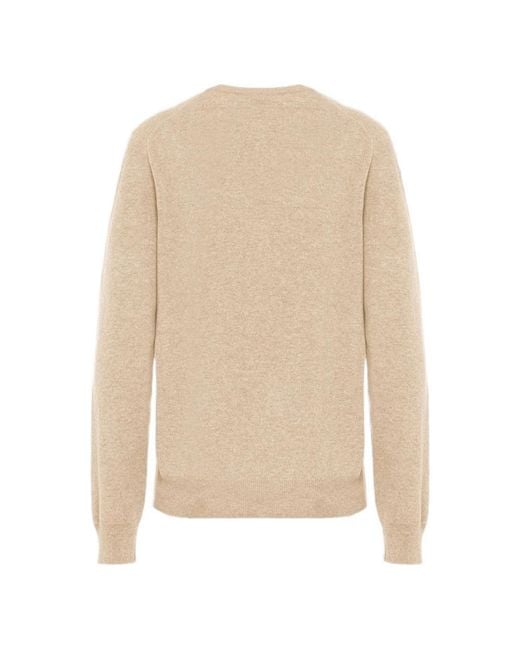 Malo Natural V-Neck Cashmere Sweater for men