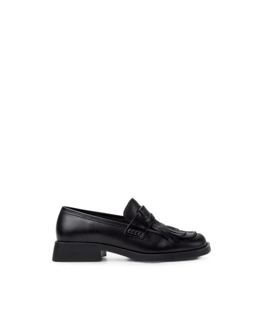 Camper Black Twins Fringed-Tassel Loafers