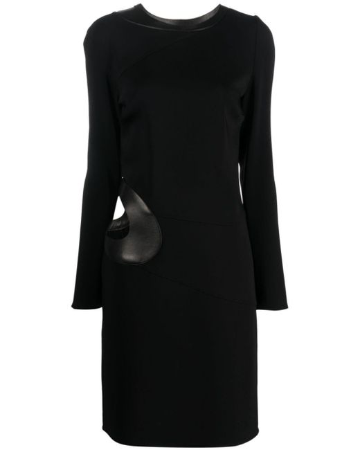 Tom Ford Black Cut-out Long-sleeved Dress