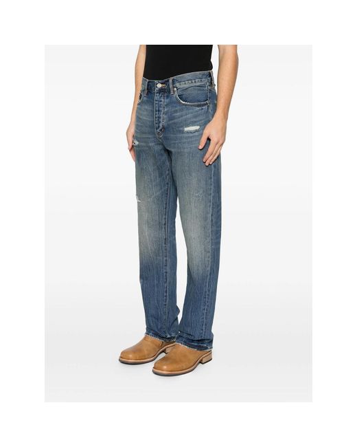Purple Brand Blue Five-Pocket Jeans for men