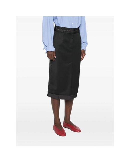 Tela Black Brianna Midi Skirt
