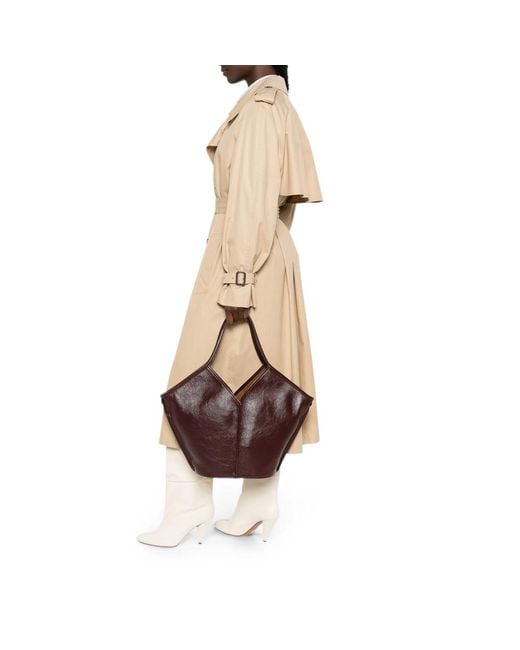 Hereu Brown Calella Leather Tote Bag