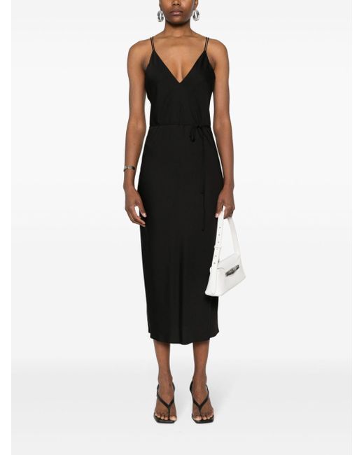 Calvin Klein Black Recycled Cdc Midi Slip Dress