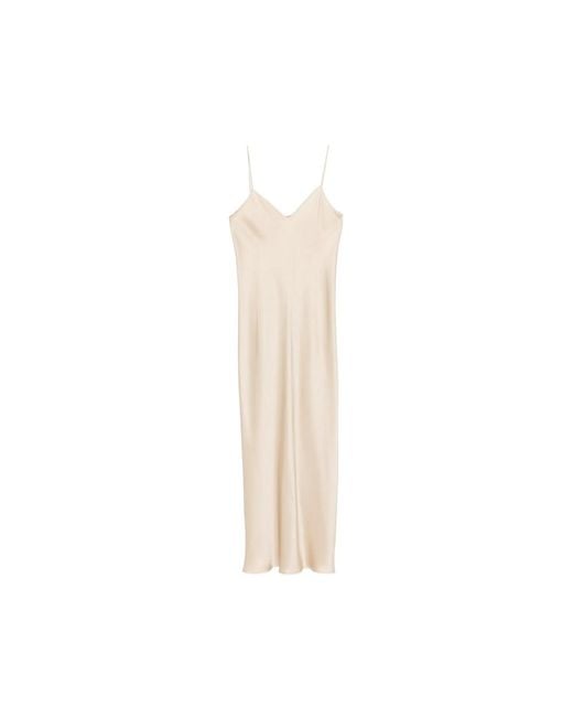 Antonelli White V-Neck Slip Maxi Dress