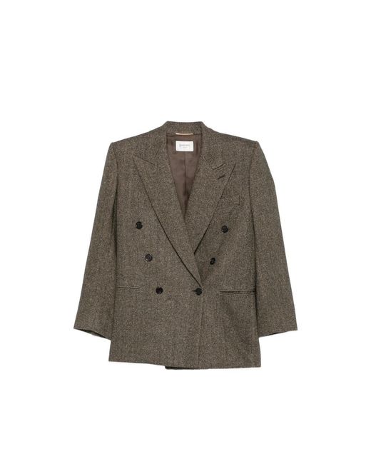 Saint Laurent Brown Jackets