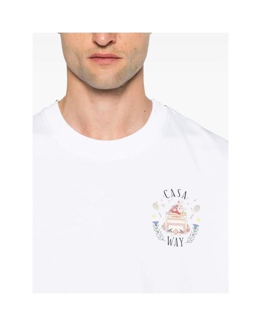 Casablanca White T-Shirts & Vests for men