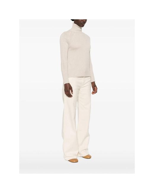 Max Mara Natural 'Max Mara Ribbed-Knit Sweater