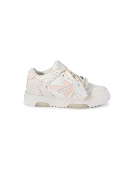 Off-White c/o Virgil Abloh White Off- Out Of Office Lace-Up Sneakers