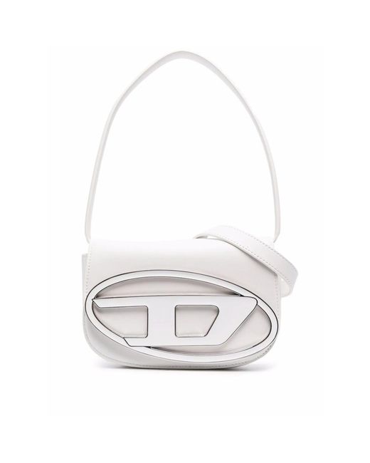 DIESEL White Shoulder Bags