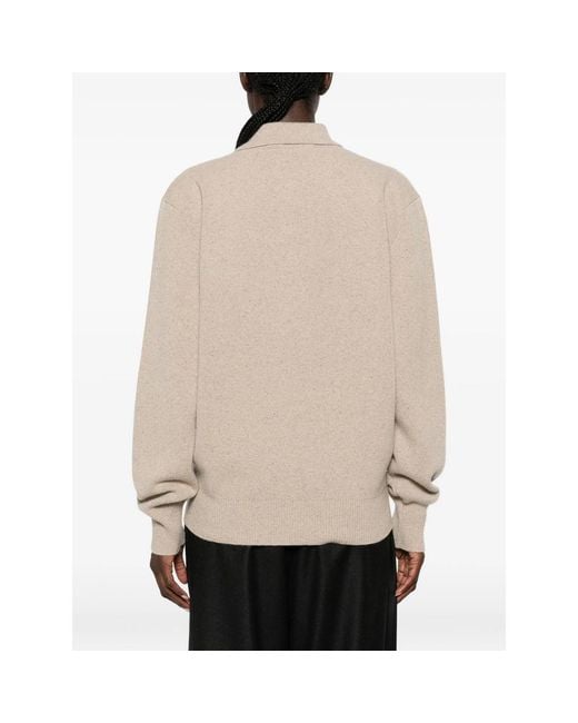 Rohe Natural Button-Fastening Polo-Collar Sweater