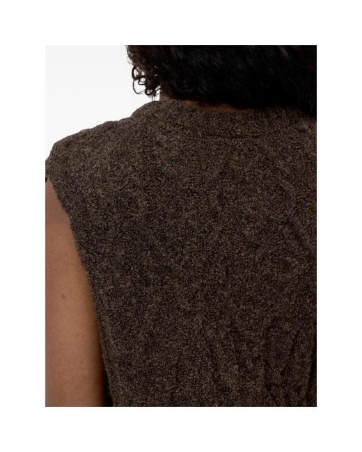 Closed Brown Crew-Neck Vest