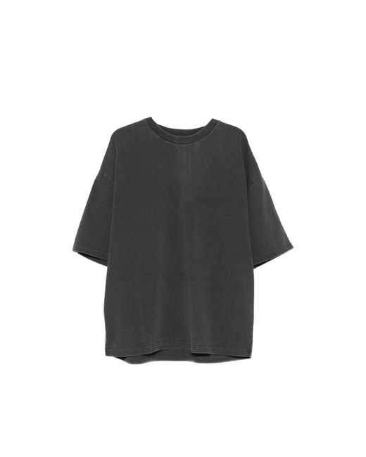 Entire studios Black Faded-Effect T-Shirt for men