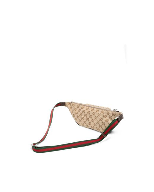 Gucci Natural Gg Supreme Web-Stripe Belt Bag for men