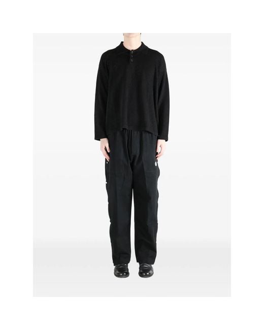 Bode Black Polo Shirts for men