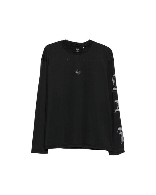 Represent Black Graphic-Print Long-Sleeve T-Shirt for men