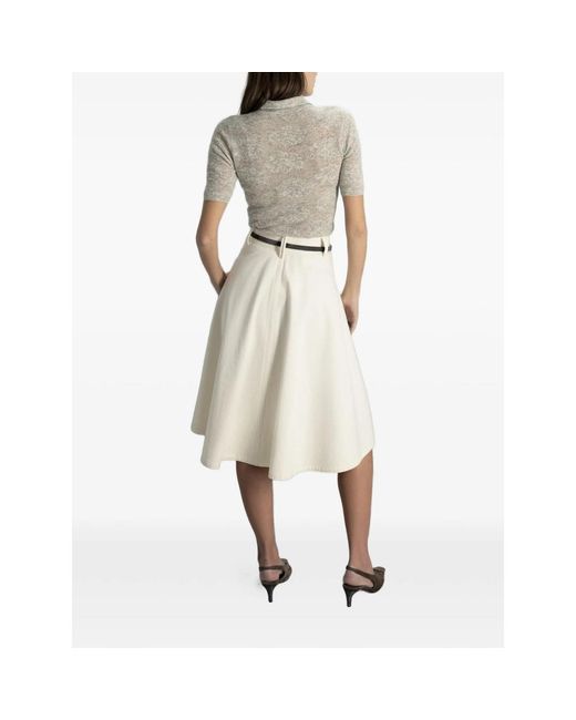 Brunello Cucinelli Gray Neutrals Tops