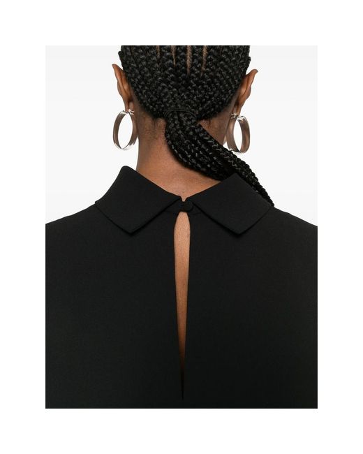 Mark Kenly Domino Tan Black Bailee Crepe Blouse