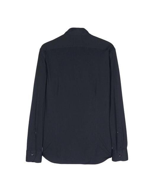 Mazzarelli Blue Long-Sleeve Shirt for men