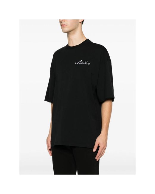 Amiri Black T-Shirt Bandana-Print for men