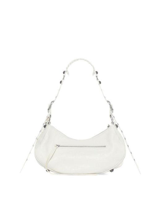 Balenciaga White Le Cagole Small Shoulder Bag