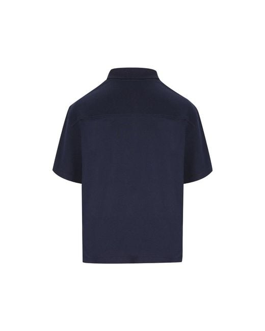 Saint Laurent Blue Cassandre Polo for men