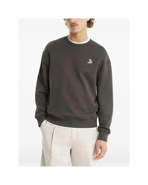 Maison Kitsuné Gray Sweatshirts for men