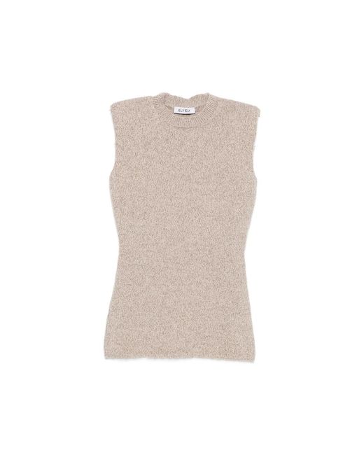ELY ELY Natural Padded-Shoulder Vest