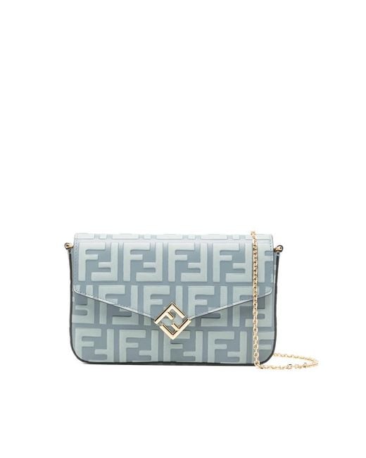 Fendi Blue Tote Bags