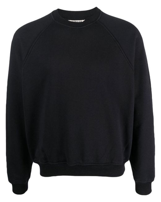 Auralee Black Long-sleeve Cotton Sweater for men