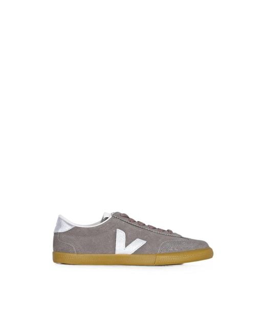 Veja Brown Volley Suede Sneakers