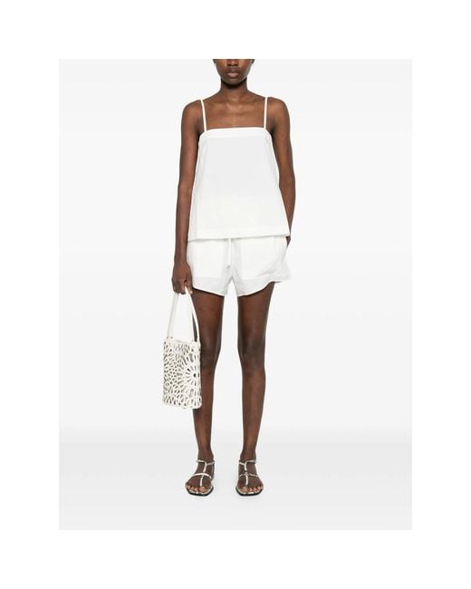 Bondi Born White Drawstring Shorts