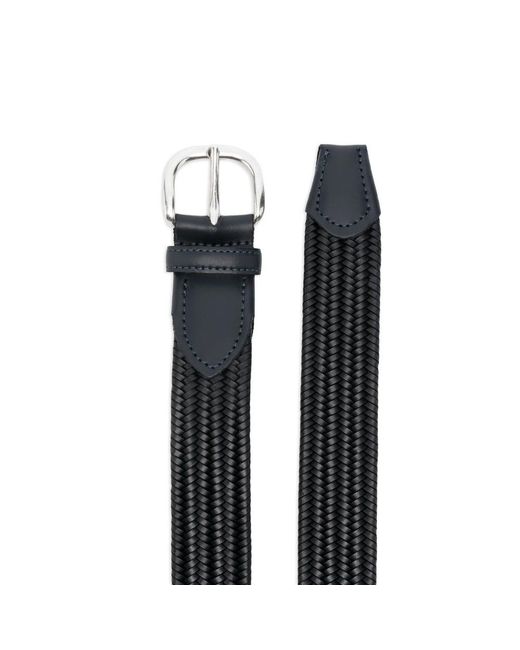 Eraldo Black Woven Belt for men