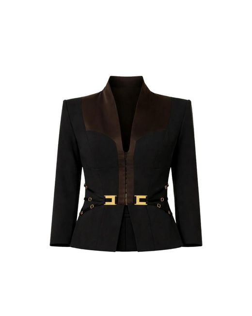 Elisabetta Franchi Black Jacket