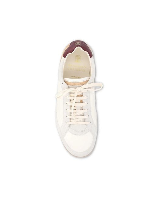 Brunello Cucinelli White Sneakers for men