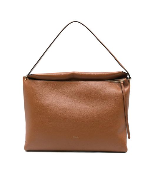 Wandler Brown Zip Fastening Tote Bag