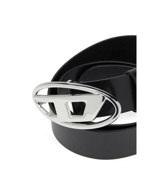 DIESEL Black Belts for men