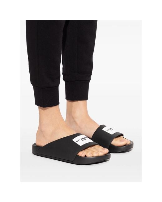 Givenchy Black Flip-Flops & Slides