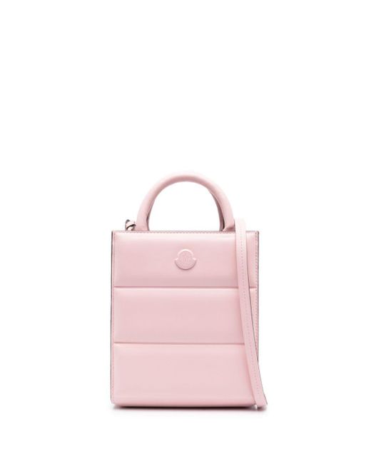Moncler Pink Doudoune Leather Mini Bag