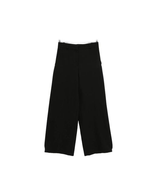 Giorgio Armani Black Wide-Leg Palazzo Pants