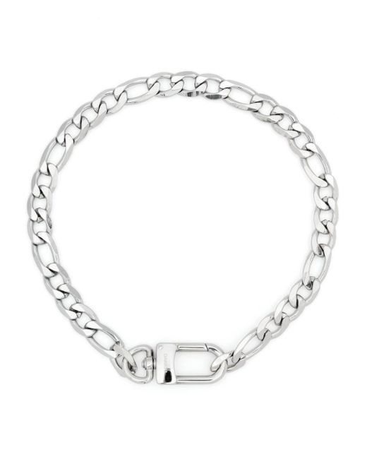 DARKAI White Figaro-Link-Chain Choker Necklace for men