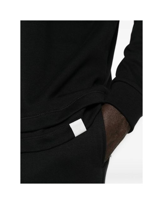 Woc Black Layered Long-Sleeve T-Shirt for men