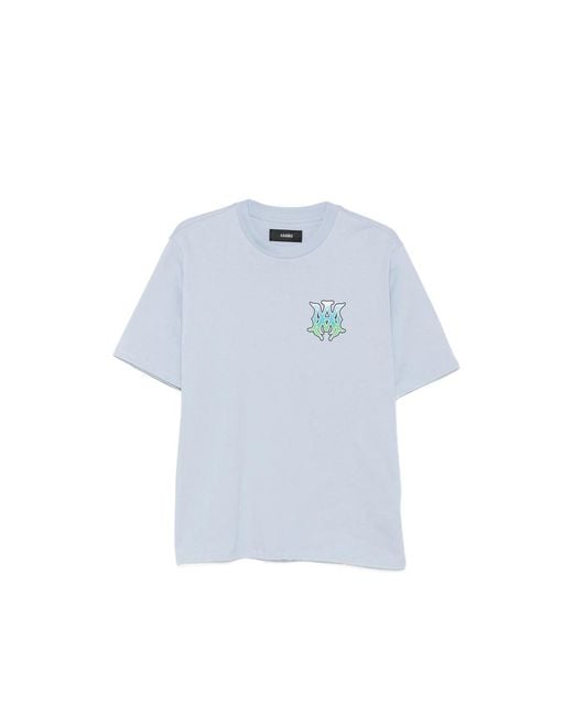 Amiri Blue T-Shirt Cotton for men